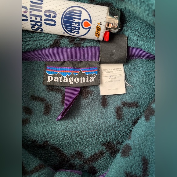 🌲Vintage Patagonia Spruce Synchilla Snap Fleece (Sz S) - Picture 3 of 8